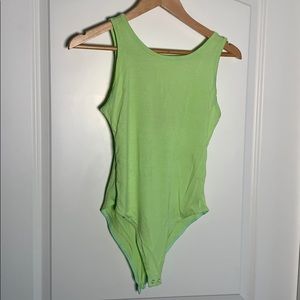Neon Green Tank Top Body Suit